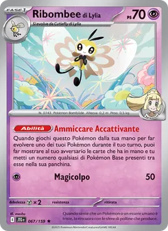 Carta Ribombee di Lylia dell'espansione Avventure Insieme, numero 067/159