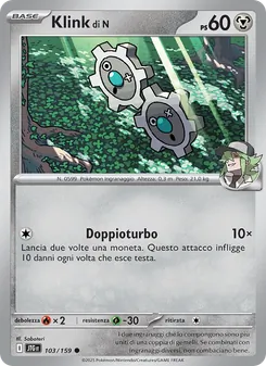 Carta Klink di N dell'espansione Avventure Insieme, numero 103/159