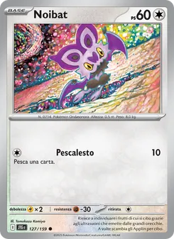 Carta Noibat dell'espansione Avventure Insieme, numero 127/159