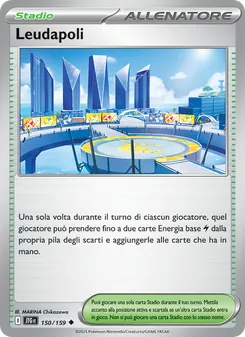Carta Leudapoli dell'espansione Avventure Insieme, numero 150/159