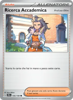 Carta Ricerca Accademica dell'espansione Avventure Insieme, numero 155/159