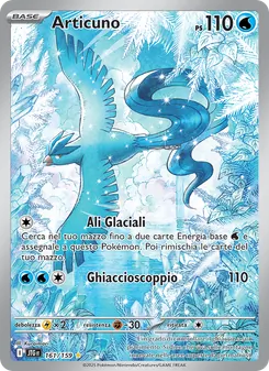 Carta Articuno dell'espansione Avventure Insieme, numero 161/159