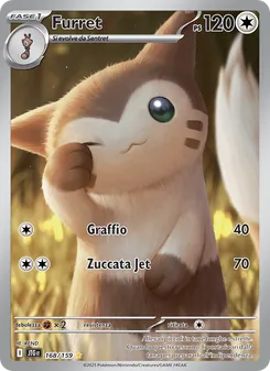 Carta Furret dell'espansione Avventure Insieme, numero 168/159