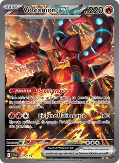 Carta Volcanion-ex dell'espansione Avventure Insieme, numero 182/159