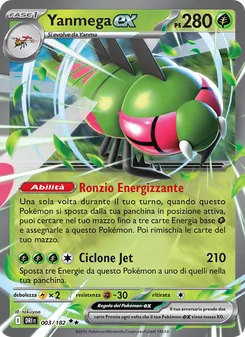 Carta Yanmega-ex dell'espansione Rivali Predestinati, numero 003/182