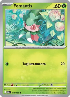 Carta Fomantis dell'espansione Rivali Predestinati, numero 013/182