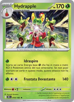 Carta Hydrapple dell'espansione Rivali Predestinati, numero 018/182