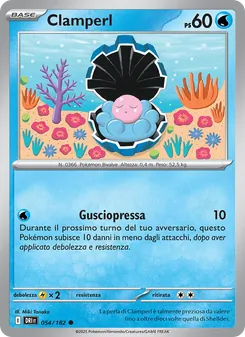 Carta Clamperl dell'espansione Rivali Predestinati, numero 054/182