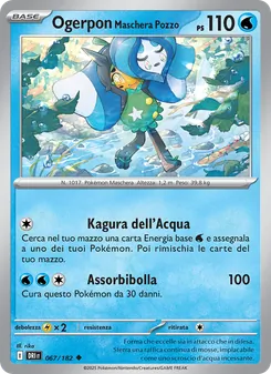 Carta Ogerpon Maschera Pozzo dell'espansione Rivali Predestinati, numero 067/182