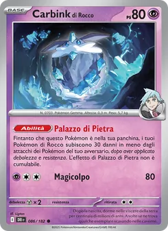 Carta Carbink di Rocco dell'espansione Rivali Predestinati, numero 086/182