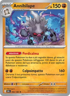 Carta Annihilape dell'espansione Rivali Predestinati, numero 092/182