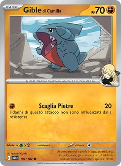 Carta Gible di Camilla dell'espansione Rivali Predestinati, numero 102/182