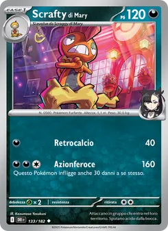 Carta Scrafty di Mary dell'espansione Rivali Predestinati, numero 133/182
