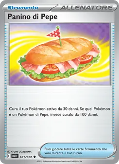 Carta Panino di Pepe dell'espansione Rivali Predestinati, numero 161/182