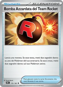 Carta Bomba Azzardata del Team Rocket dell'espansione Rivali Predestinati, numero 179/182
