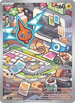Carta Rotom dell'espansione Rivali Predestinati, numero 197/182