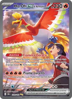 Carta Ho-Oh-ex di Armonio dell'espansione Rivali Predestinati, numero 230/182