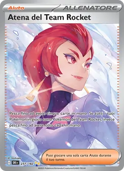 Carta Atena del Team Rocket dell'espansione Rivali Predestinati, numero 237/182