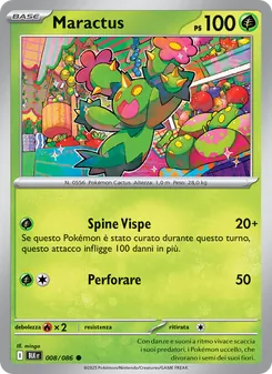 Carta Maractus dell'espansione Luce Nera, numero 008/86