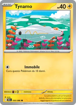 Carta Tynamo dell'espansione Luce Nera, numero 030/86