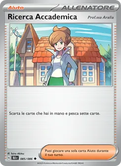 Carta Ricerca Accademica dell'espansione Luce Nera, numero 085/86