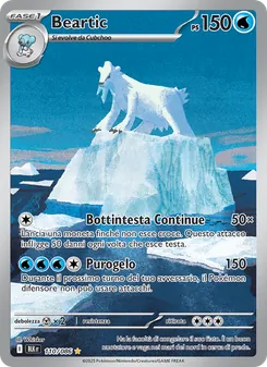 Carta Beartic dell'espansione Luce Nera, numero 110/86
