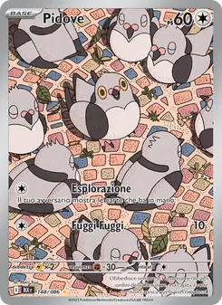 Carta Pidove dell'espansione Luce Nera, numero 148/86