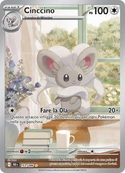 Carta Cinccino dell'espansione Luce Nera, numero 153/86