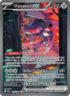 Carta Genesect-ex dell'espansione Luce Nera, numero 169/86