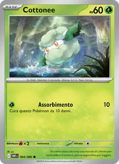 Carta Cottonee dell'espansione Fuoco Bianco, numero 004/86