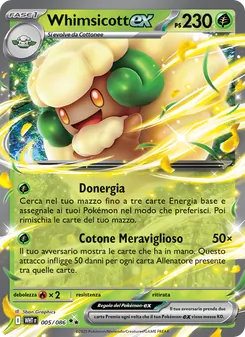 Carta Whimsicott-ex dell'espansione Fuoco Bianco, numero 005/86