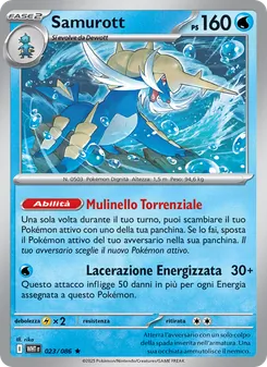 Carta Samurott dell'espansione Fuoco Bianco, numero 023/86