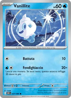 Carta Vanillite dell'espansione Fuoco Bianco, numero 027/86