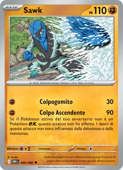 Carta Sawk dell'espansione Fuoco Bianco, numero 049/86