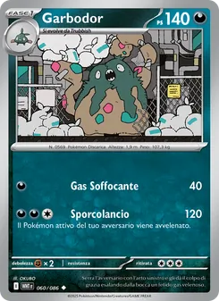 Carta Garbodor dell'espansione Fuoco Bianco, numero 060/86