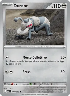 Carta Durant dell'espansione Fuoco Bianco, numero 070/86
