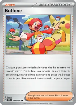 Carta Buffone dell'espansione Fuoco Bianco, numero 083/86