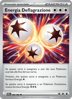 Carta Energia Deflagrazione dell'espansione Fuoco Bianco, numero 086/86