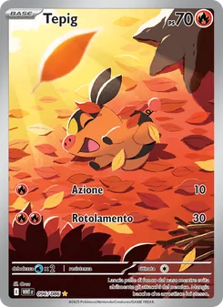 Carta Tepig dell'espansione Fuoco Bianco, numero 096/86