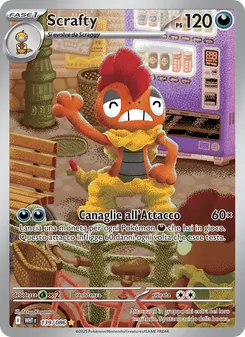Carta Scrafty dell'espansione Fuoco Bianco, numero 139/86