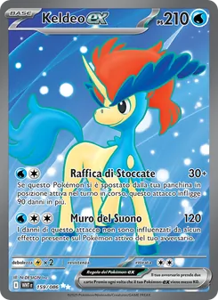 Carta Keldeo-ex dell'espansione Fuoco Bianco, numero 159/86