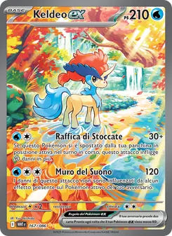 Carta Keldeo-ex dell'espansione Fuoco Bianco, numero 167/86