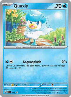 Carta Quaxly dell'espansione SVP Black Star Promos, numero 003/225