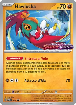 Carta Hawlucha dell'espansione SVP Black Star Promos, numero 007/225