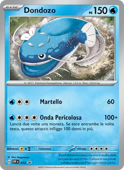Carta Dondozo dell'espansione SVP Black Star Promos, numero 012/225