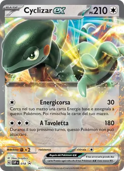 Carta Cyclizar-ex dell'espansione SVP Black Star Promos, numero 018/225