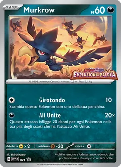 Carta Murkrow dell'espansione SVP Black Star Promos, numero 021/225