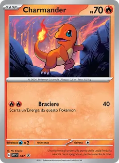 Carta Charmander dell'espansione SVP Black Star Promos, numero 047/225