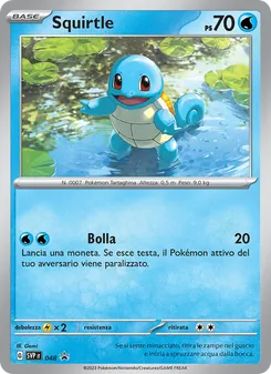 Carta Squirtle dell'espansione SVP Black Star Promos, numero 048/225