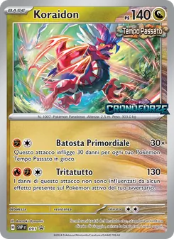 Carta Koraidon dell'espansione SVP Black Star Promos, numero 091/225